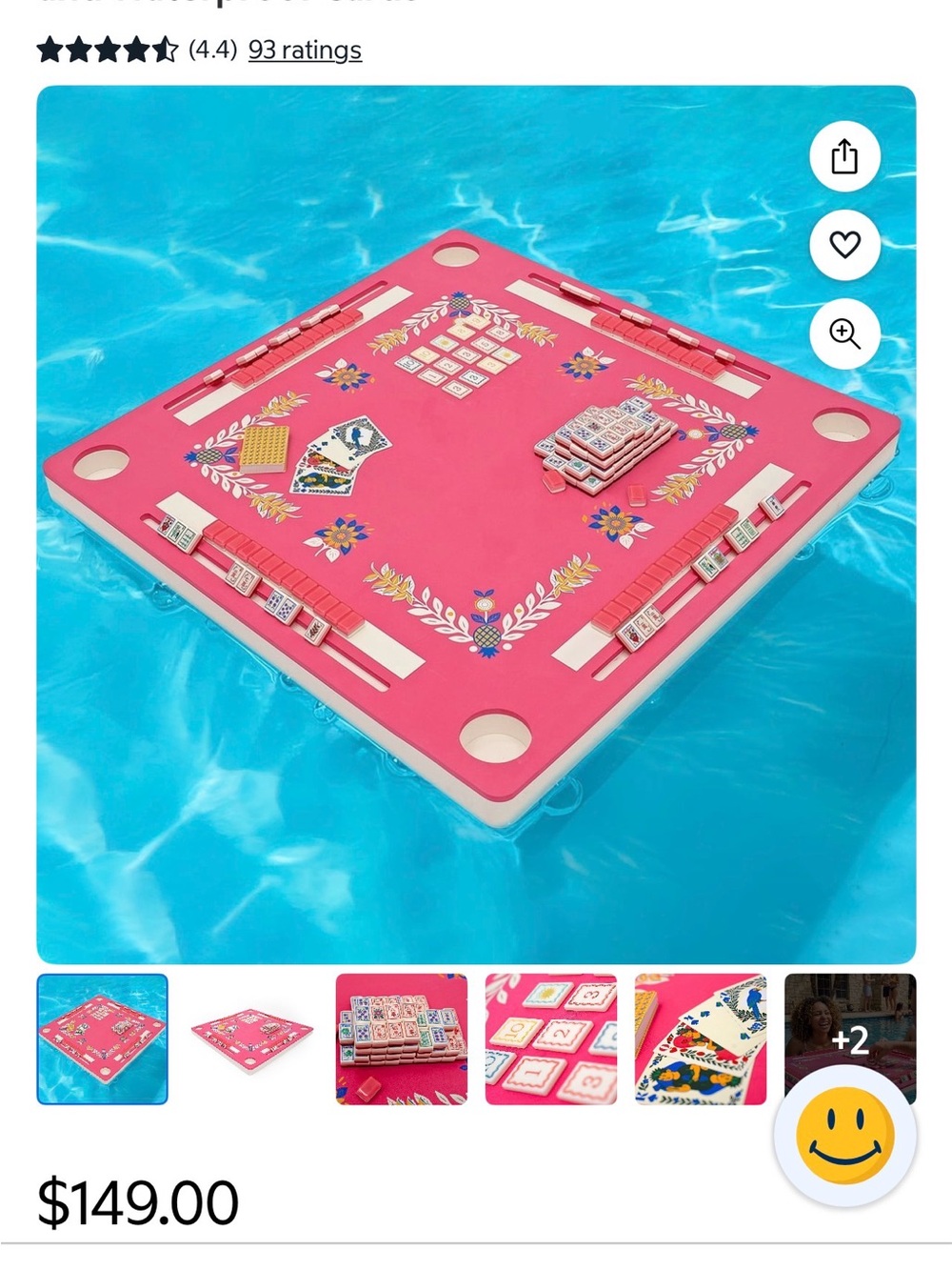 Sam’s Club 3 in 1 Floating Game Mat Mahjong